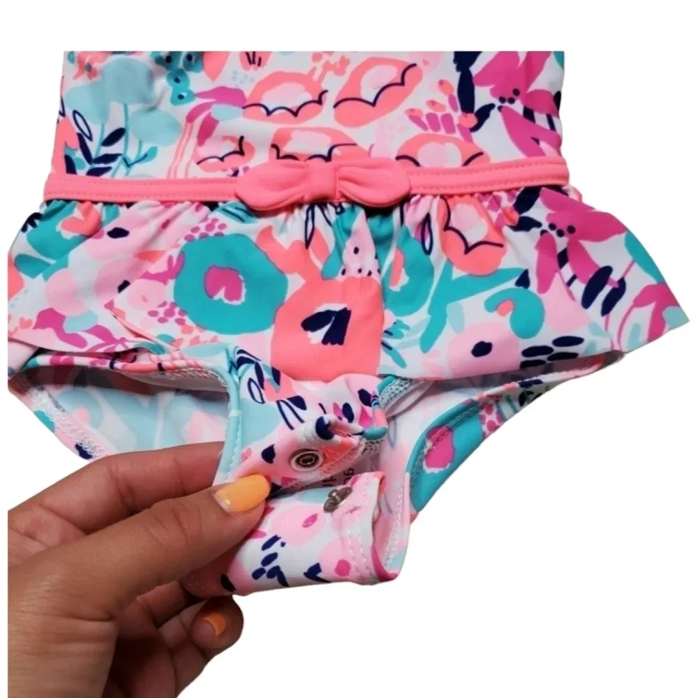 Carter's Pink Floral‎ Skirt Swimsuit